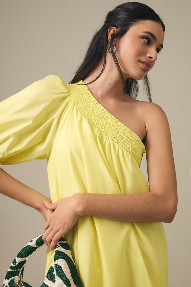 Maeve One-Shoulder Embroidered Maxi Dress #3