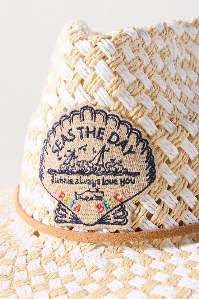 Fraya Seashell Straw Sun Hat Anthropologie New Never Used Freya Shell Crochet Straw Bucket Hat | Anthropologie main image 4