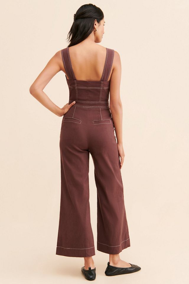 Maeve The Portside Button-Front Jumpsuit #1