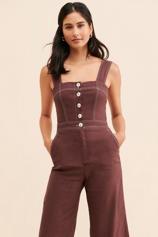 Maeve The Portside Button-Front Jumpsuit #2