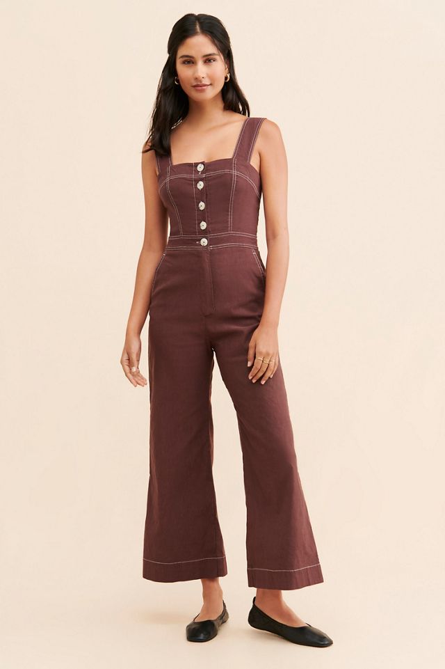 Maeve The Portside Button-Front Jumpsuit #3