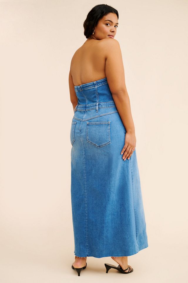 Pilcro The Madi Front-Slit Denim Dress #1