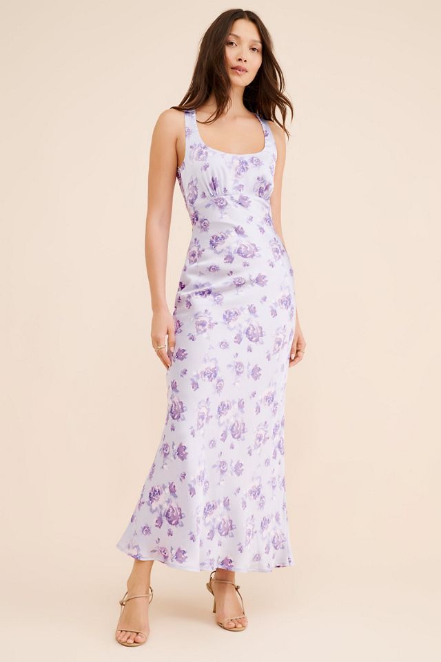 If By Sea Floral Satin Slip Dress #2