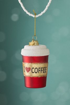 I Love Coffee Ornament