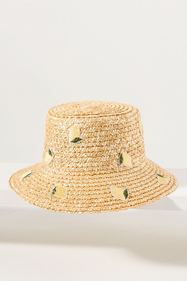 Cheveux Corp. Fruit Patch Straw Bucket Hat #1