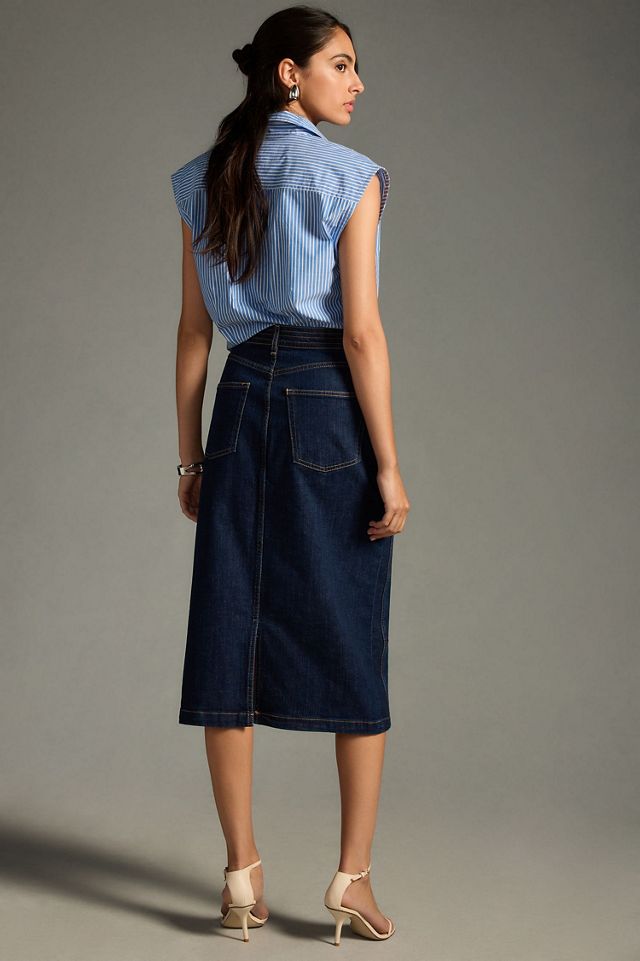 Pilcro Denim Pencil Skirt #1