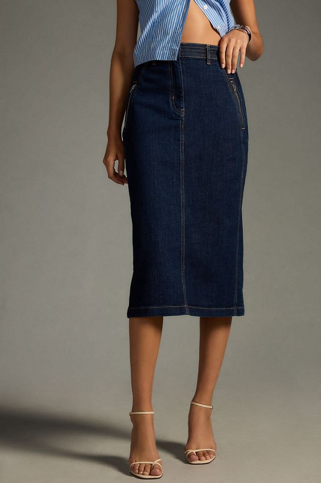 Pilcro Denim Pencil Skirt #3