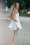 V. Chapman Evie Strapless Fit & Flare Brocade Mini Dress