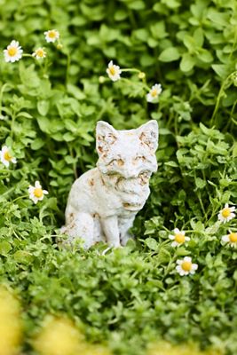 Cast Iron Fox, 6” White