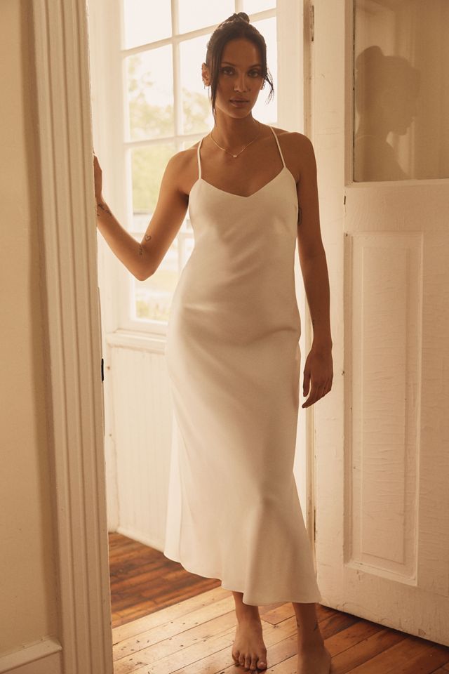 Homebodii Kiralee Satin Slip Dress #1