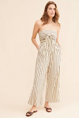 Line + Dot Macario Striped Jumpsuit