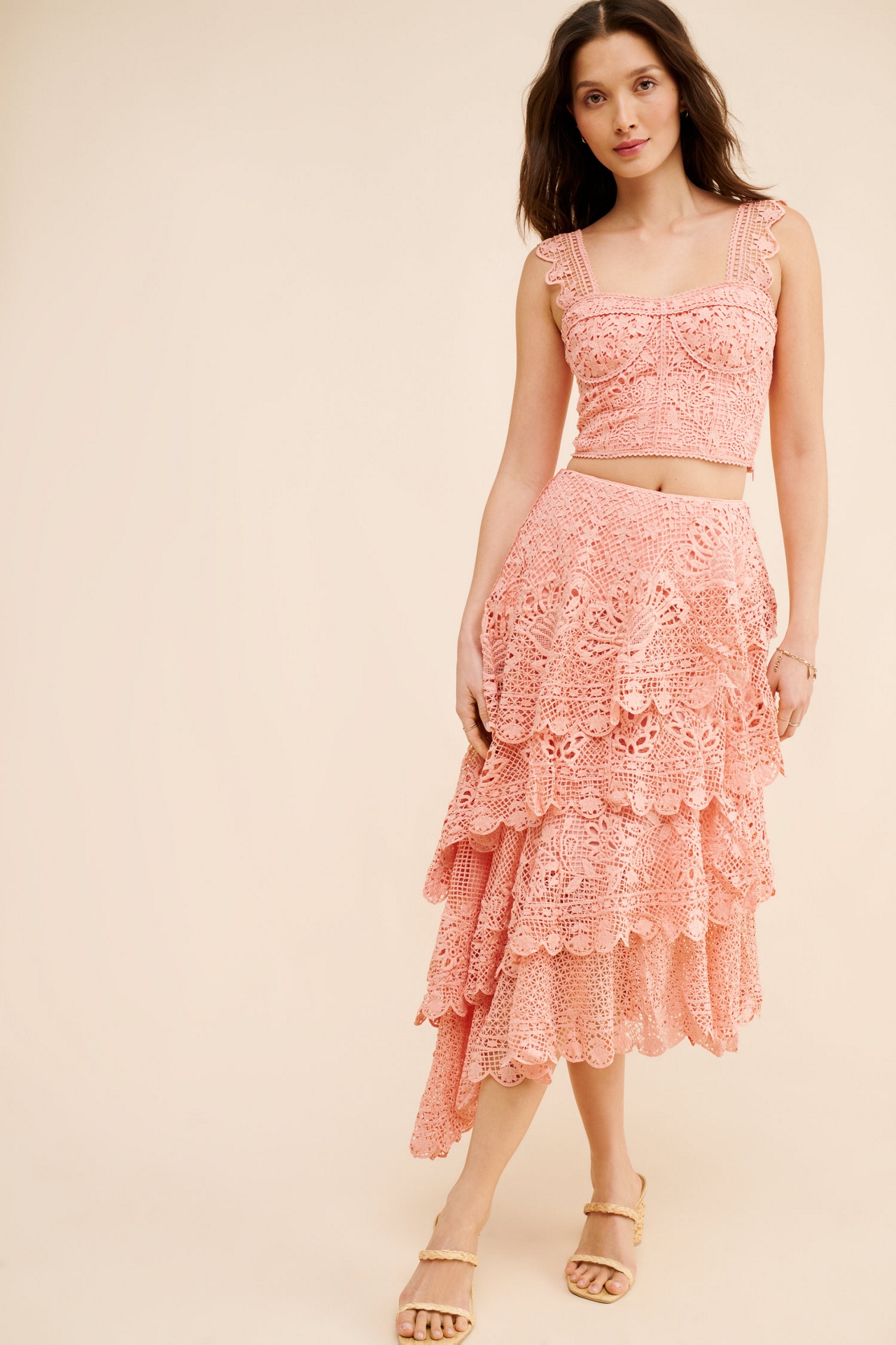FARM Rio Guipire Sleeveless Corset Top