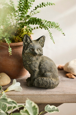 Terrain Cast Iron Fox, 6" Gray In Gray
