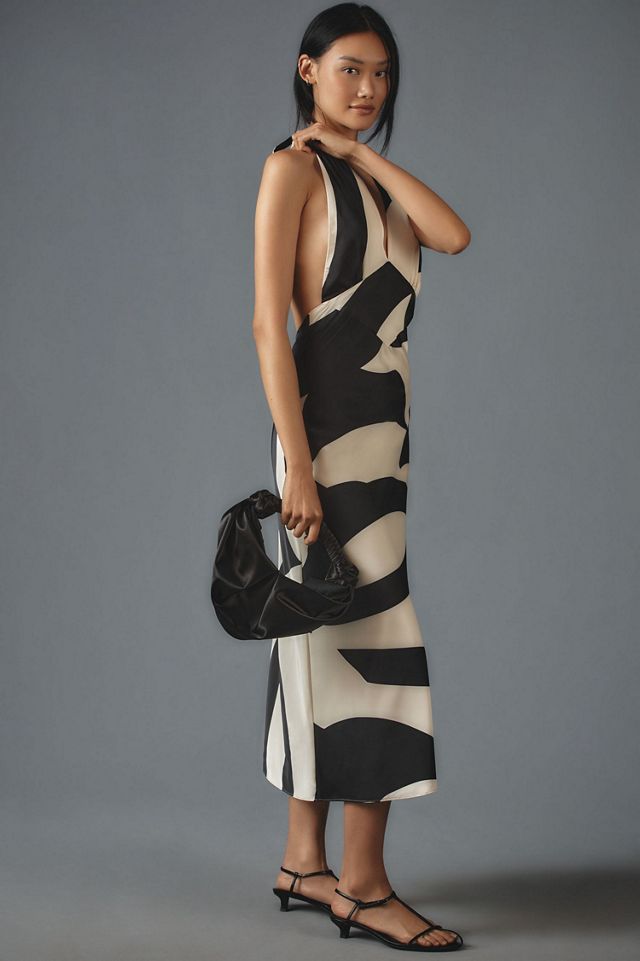 Bardot Citron Halter Midi Dress #3