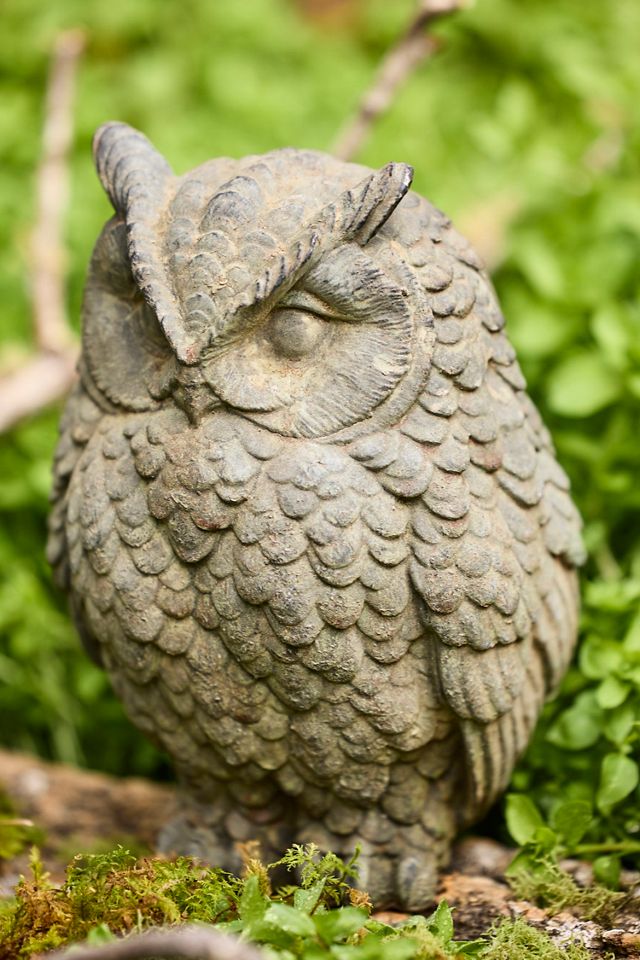 Cast Iron Owl, 8” Gray #1