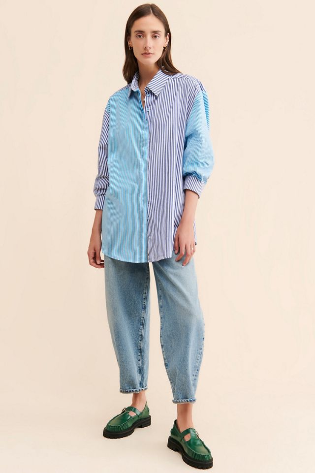 Bardot Spliced Boyfriend Shirt #3