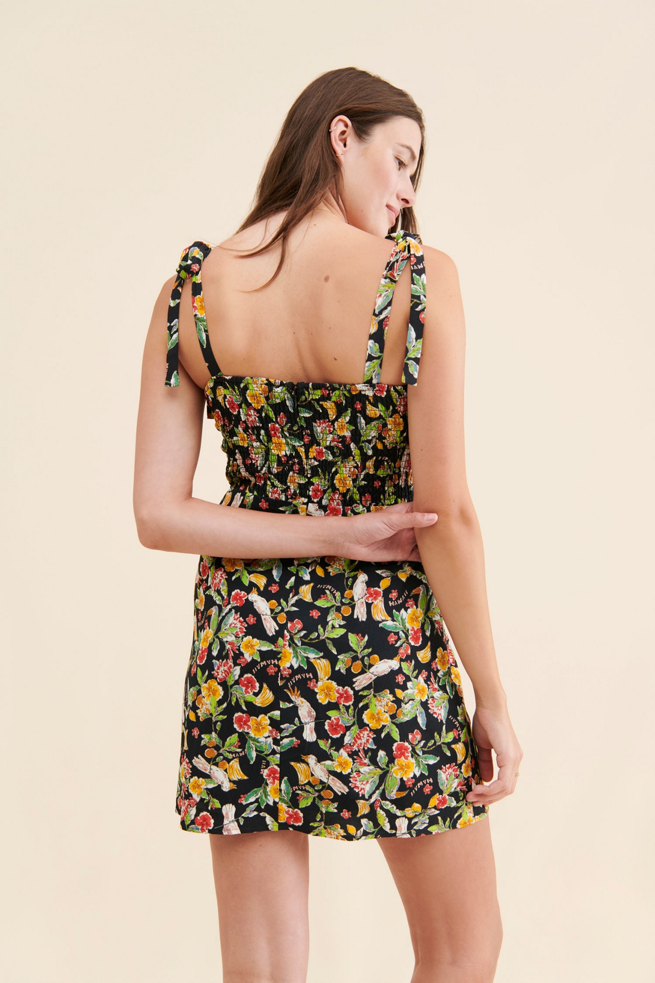 WAYF Malibu Floral Mini Dress