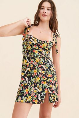 WAYF Malibu Floral Mini Dress