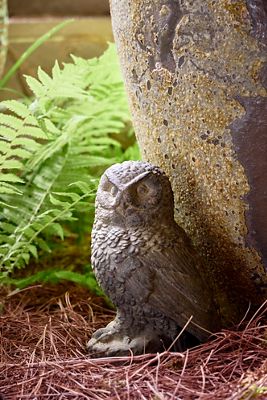 Cast Iron Owl, 10” Gray