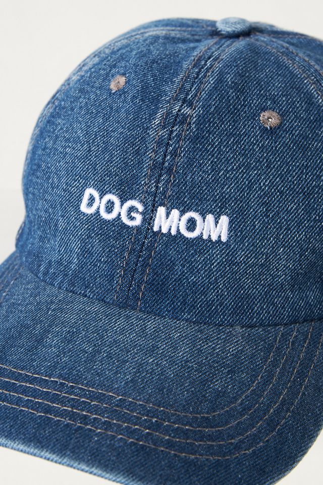 Intentionally Blank Dog Mom Embroidered Denim Baseball Cap #2