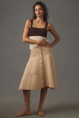 4SI3NNA Sleeveless Colorblock Babydoll Top