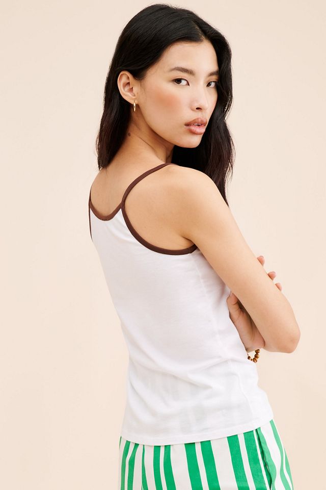 Kule Palm Tree Spaghetti Tank Top #1