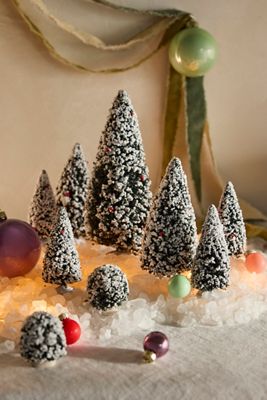 Miniature Brush Tree Forest, Set of 9