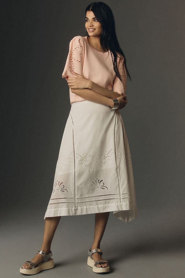 Maeve Scalloped Twofer Sweater Tee #3