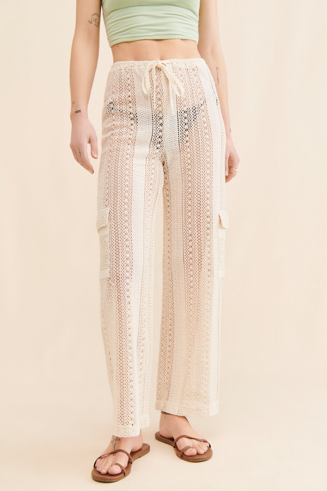 4SI3NNA Adoni Crochet Pants