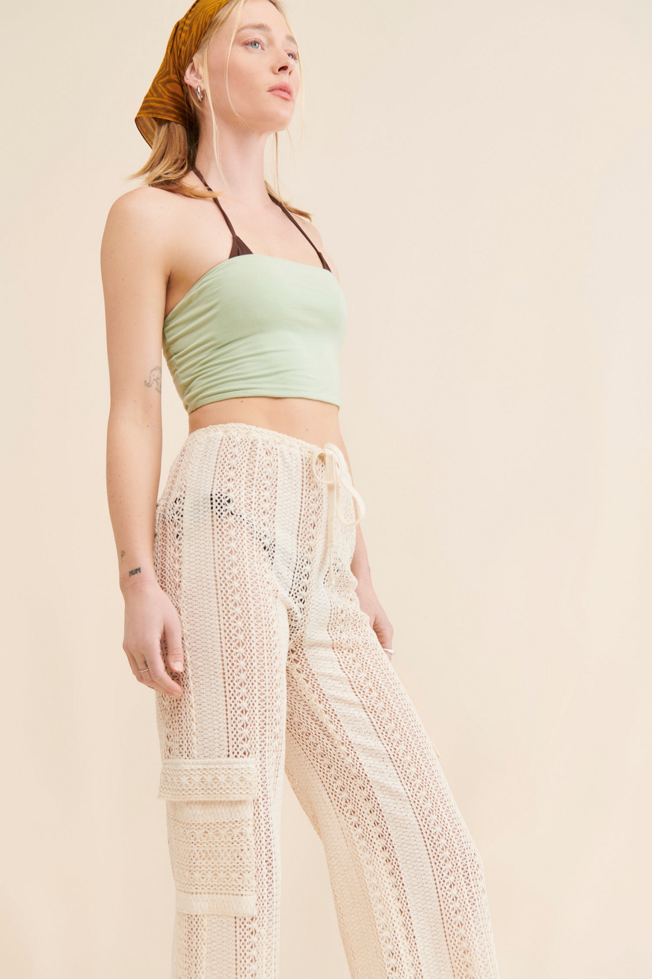 4SI3NNA Adoni Crochet Pants
