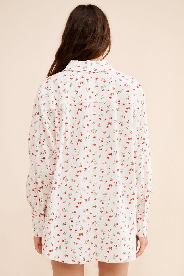WAYF Linen Floral Buttondown Shirt #1