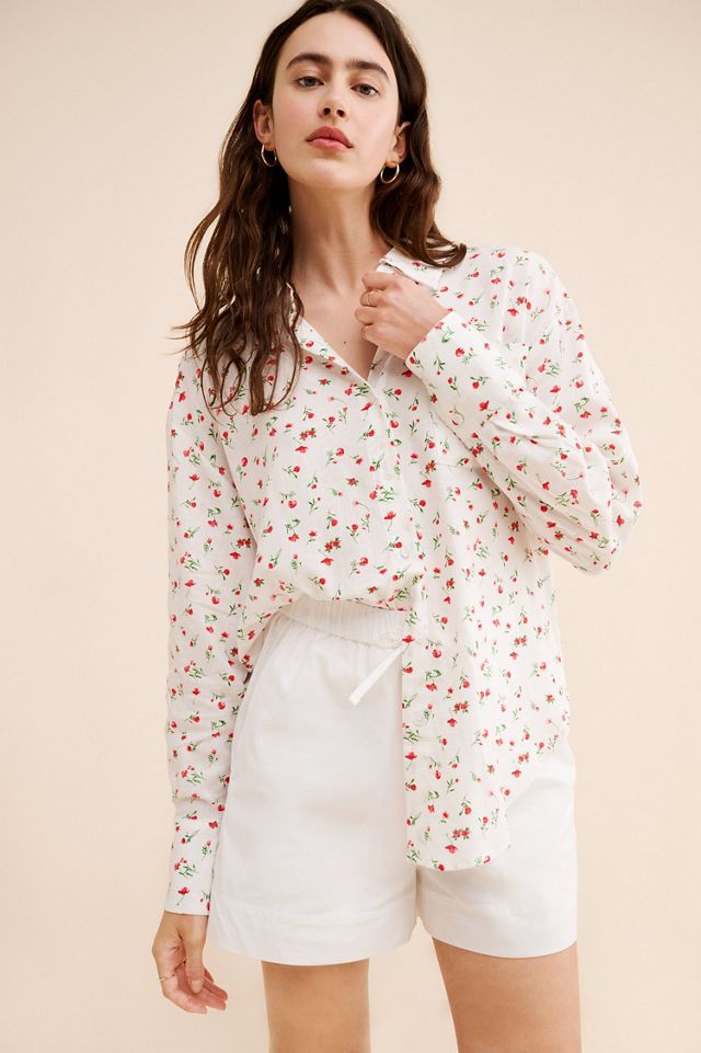 WAYF Linen Floral Buttondown Shirt #2