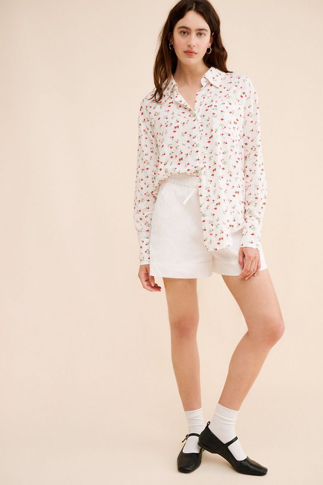 WAYF Linen Floral Buttondown Shirt #3