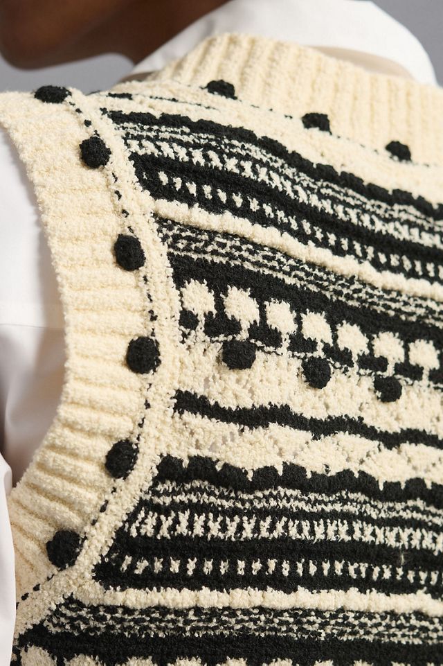 Pilcro V-Neck Cropped Sweater Vest #2