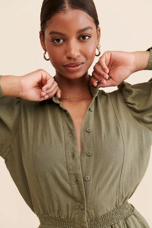 WeWoreWhat Button-Up Romper