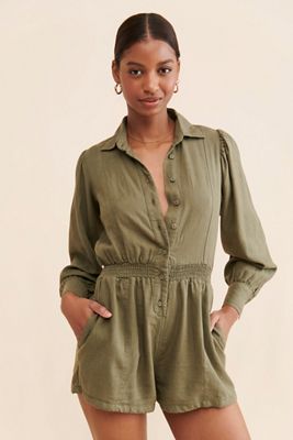 WeWoreWhat Button-Up Romper