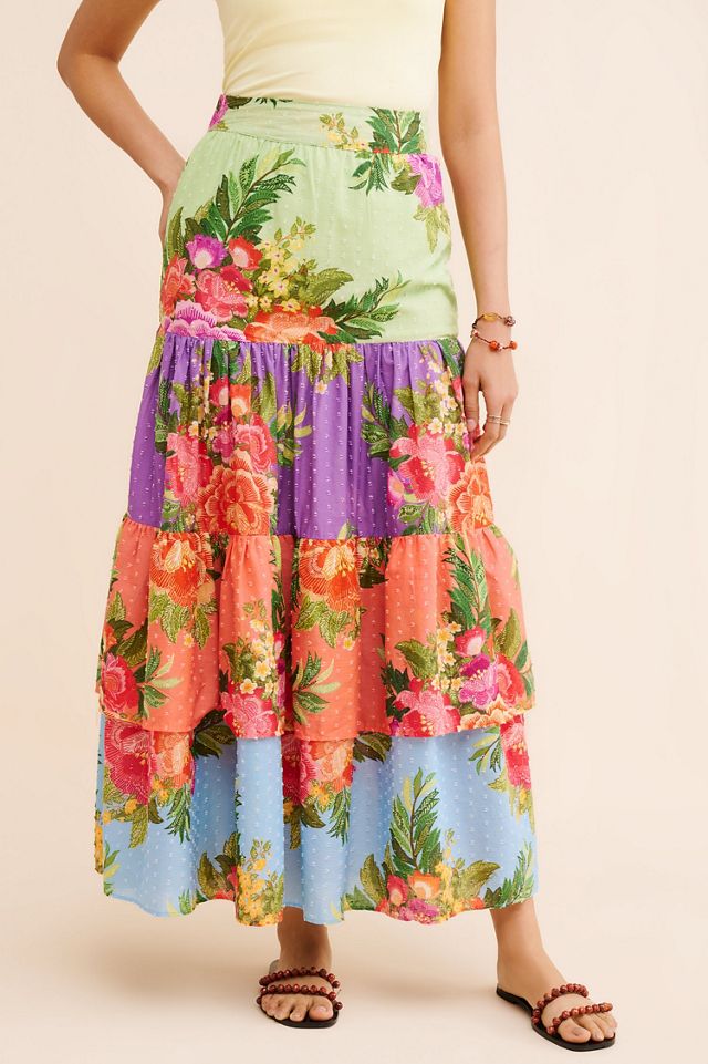 FARM Rio Floral Tiered Skirt #3
