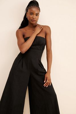 4SI3NNA Strapless Trouser Twofer Jumpsuit