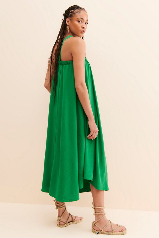 If By Sea One-Shoulder Knot Midi Dress #1