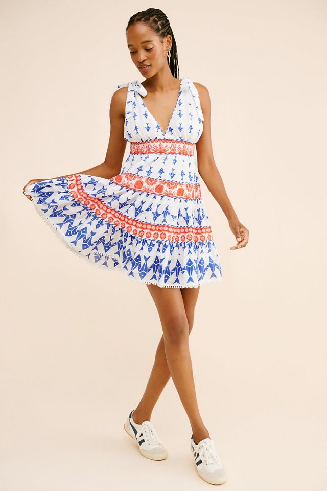FARM Rio Fishes Tiered Mini Dress #3