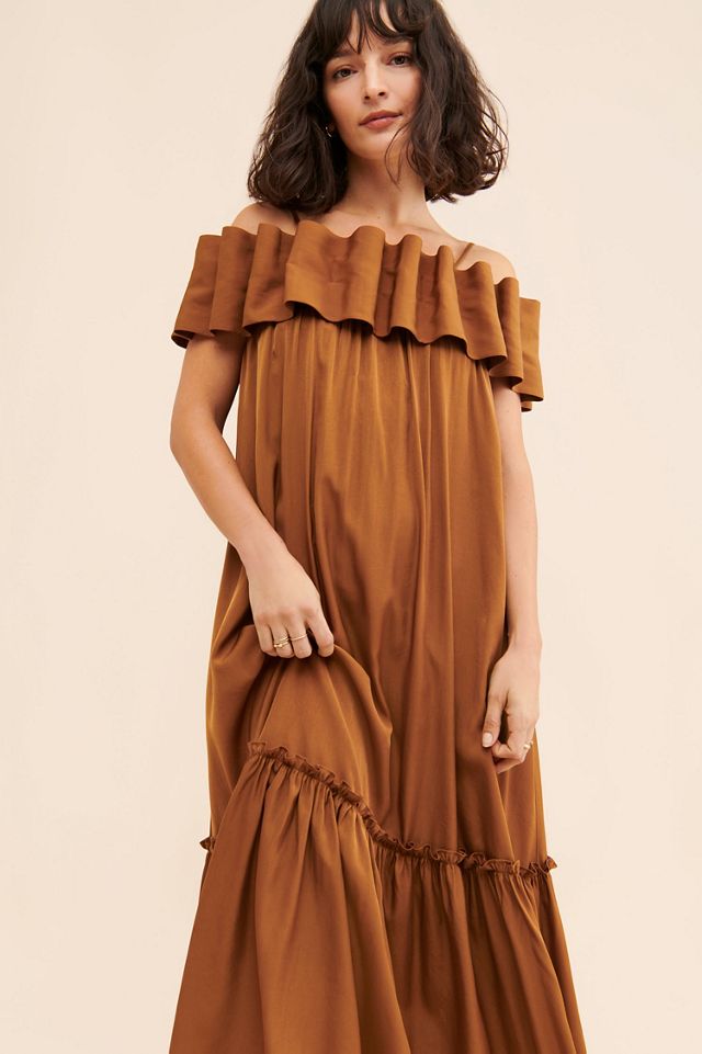 Mare Mare Off-The-Shoulder Structured Dress #2