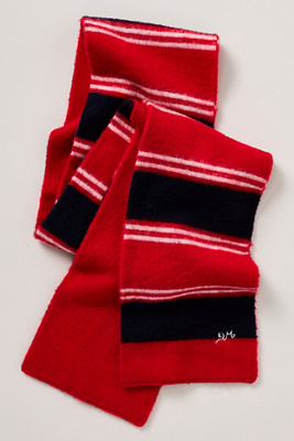 Damson Madder Bibi Skinny Scarf In Red