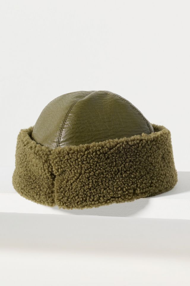 Baum und Pferdgarten Louise Faux Leather Cuffed Hat #1