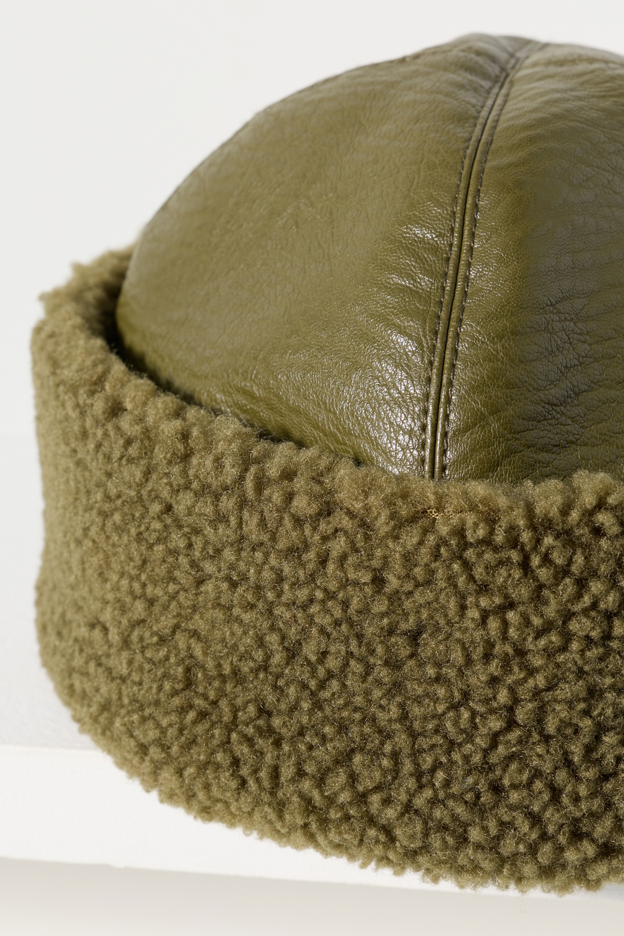 Baum und Pferdgarten Louise Faux-Leather Cuffed Hat