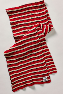 Baum Und Pferdgarten Striped Scarf In Red