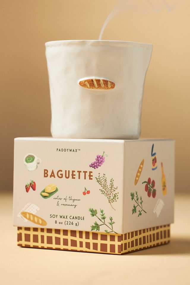 Bistro Gourmand Rosemary Baguette Ceramic Candle #1