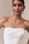 MISHA Ember Strapless Wrapped Drop-Waist Maxi Dress