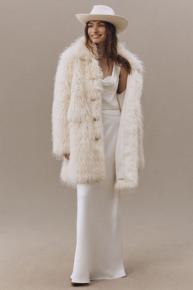 Apparis Pamela Faux Fur Coat #1