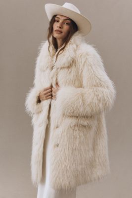 Walter Baker Marissa Faux Fur Coat | Anthropologie