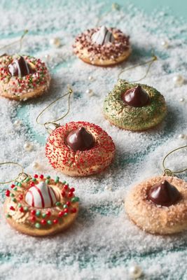 Peanut Butter Blossom Ornaments, Set of 6
